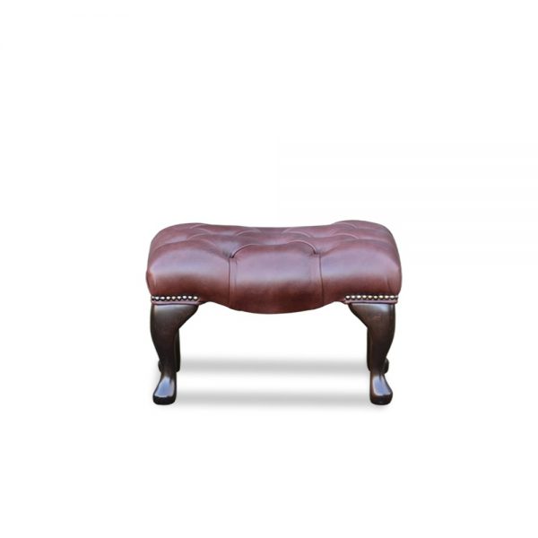 18x12 voetstoel - old English dark brown