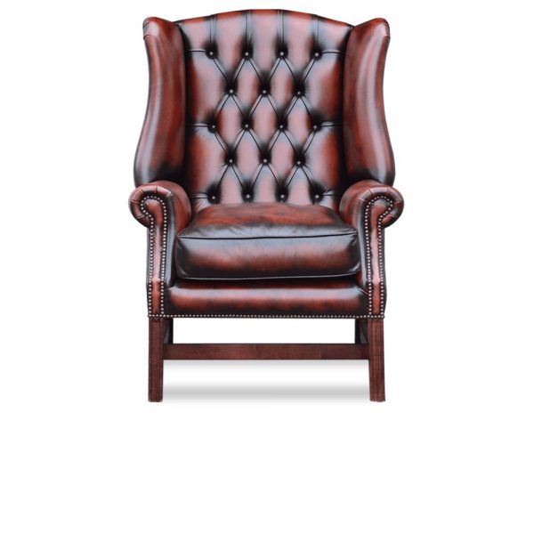 Georgian high chair - antique dark rust