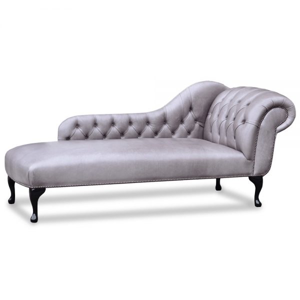 Queen Anne chaise - old English lead