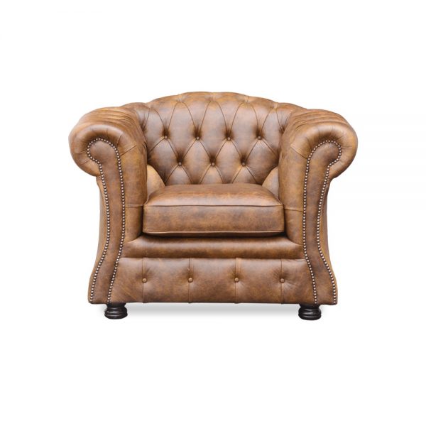 Blenheim fauteuil - faeda vintage cognac