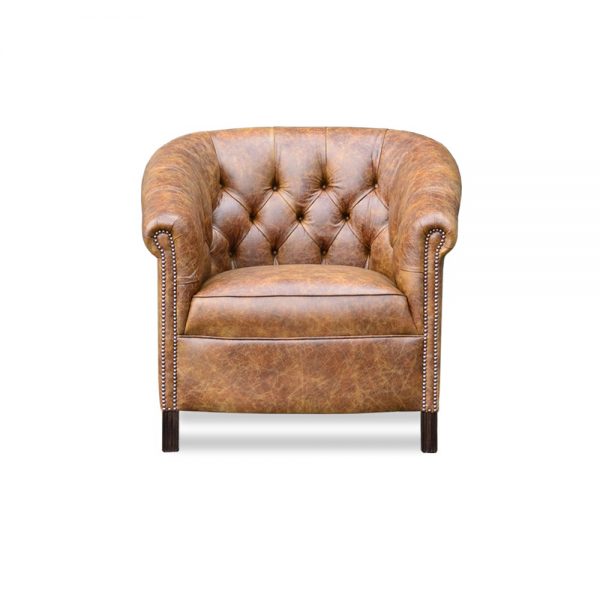 Byron XXL tub chair - vintage cognac