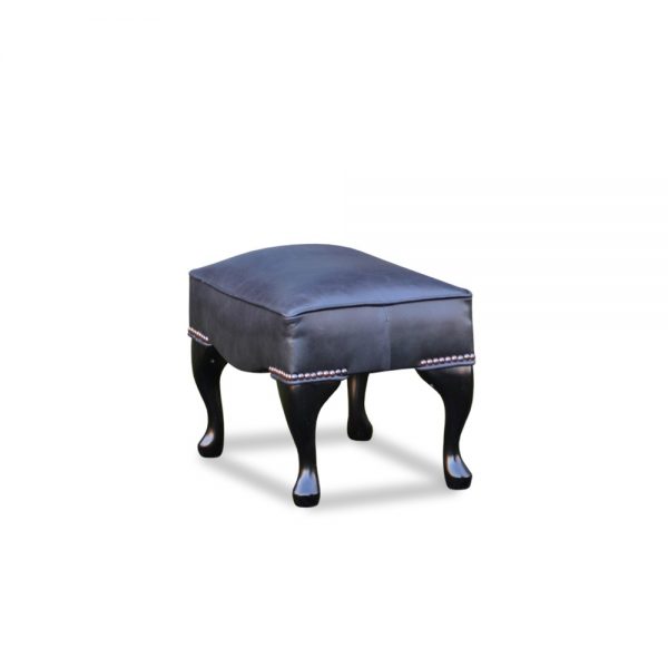 18x12 plain voetstoel - old English black