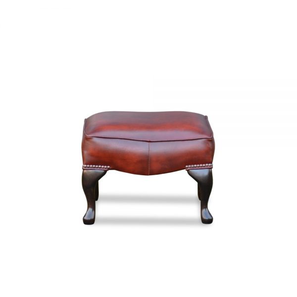 18x18 plain voetstoel - antique light rust